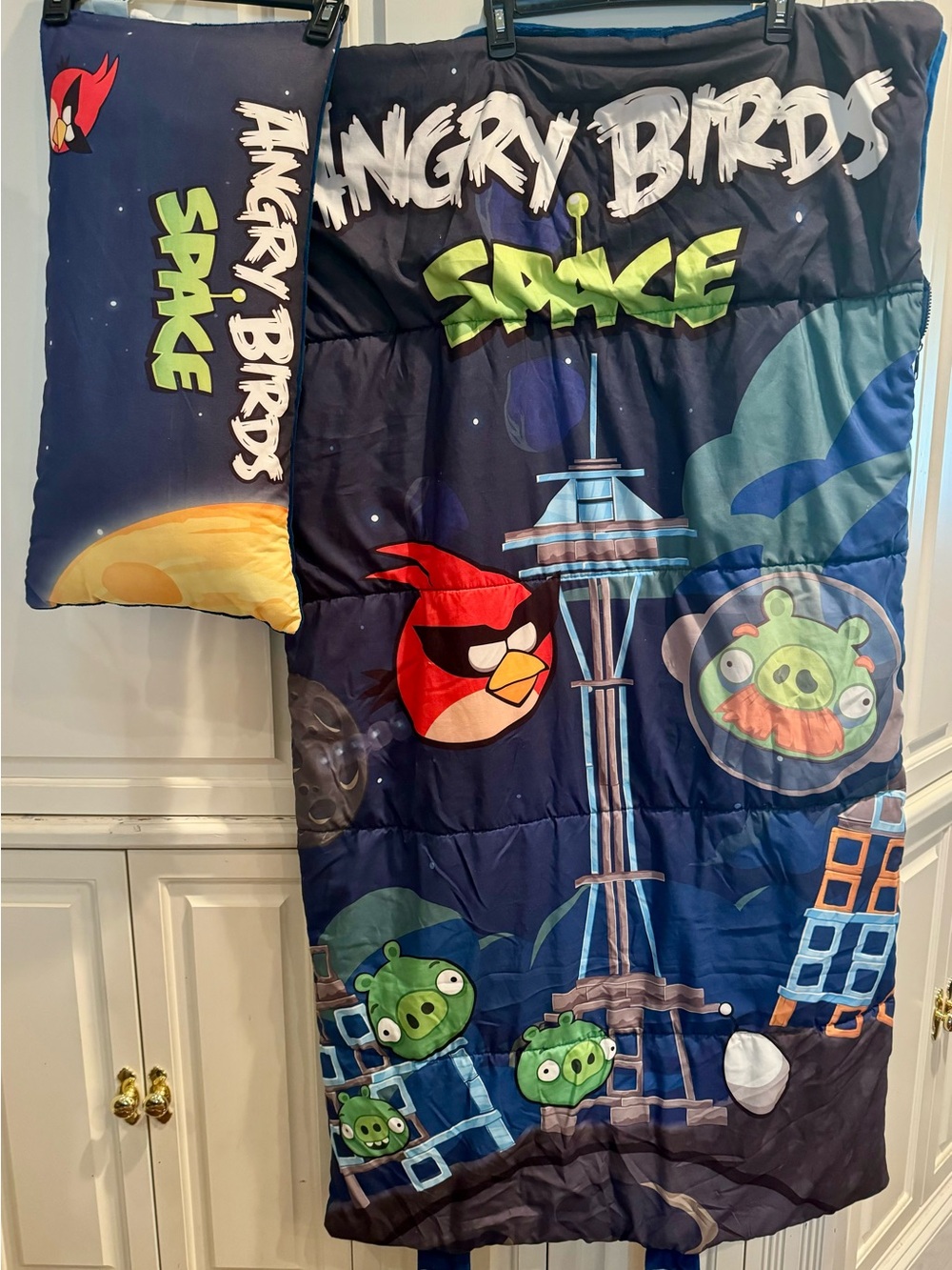 Angry Birds Space Sleeping Bag and Matching Pillow